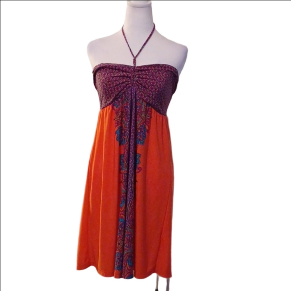 -- Derek Heart Colorful Patterned Dress Women's Size Large